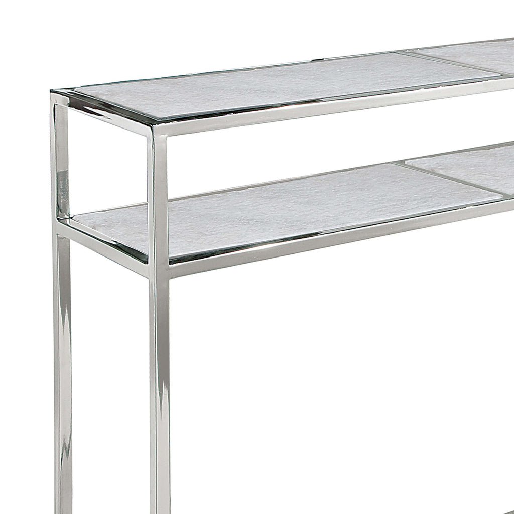 Echelon Console Table | Polished Nickel