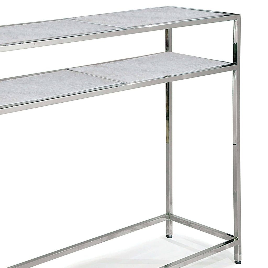 Echelon Console Table | Polished Nickel