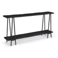 Ash Reclaimed Wood Console Table | Black