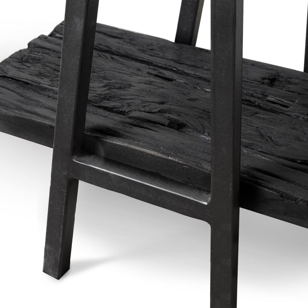 Ash Reclaimed Wood Console Table | Black