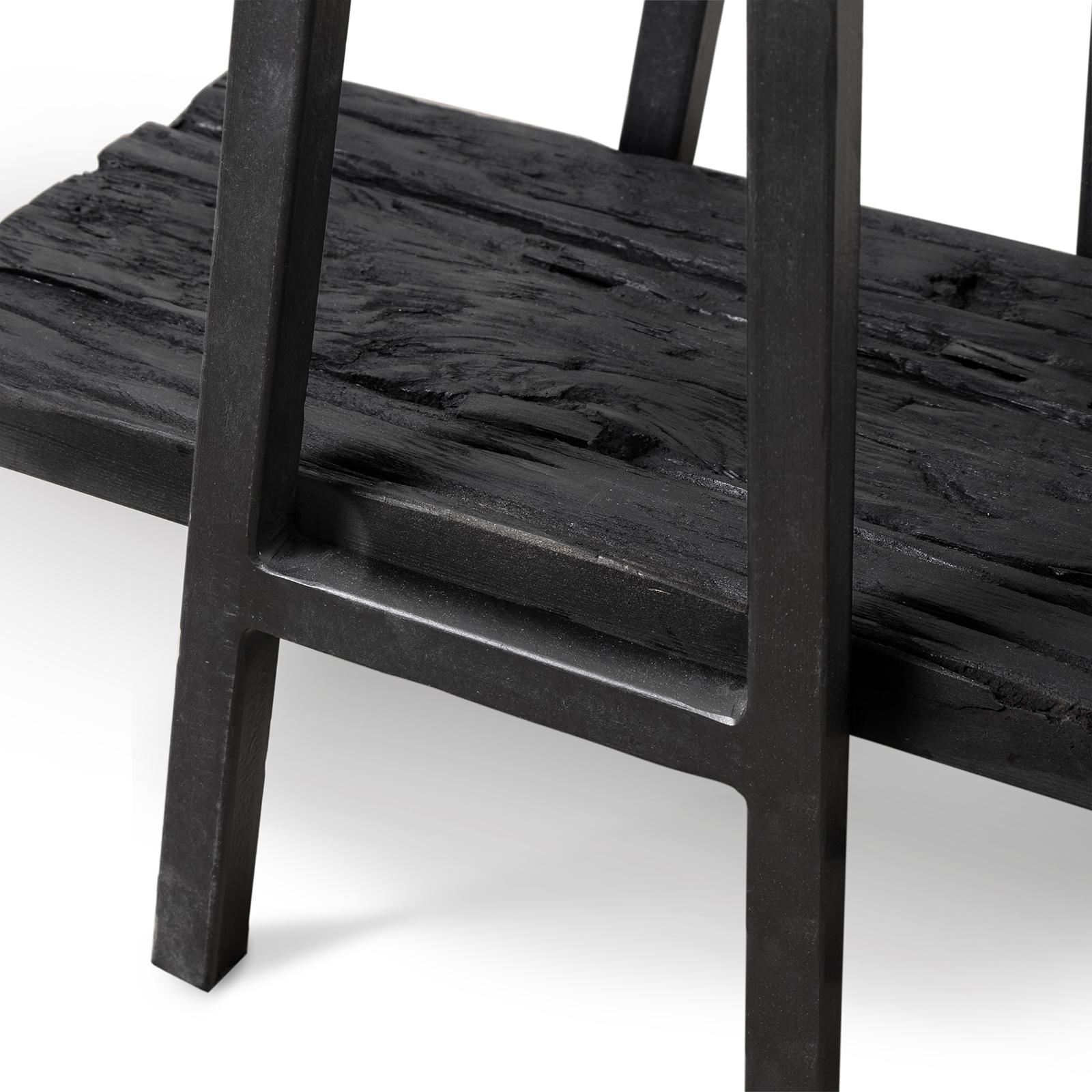 Ash Reclaimed Wood Console Table | Black