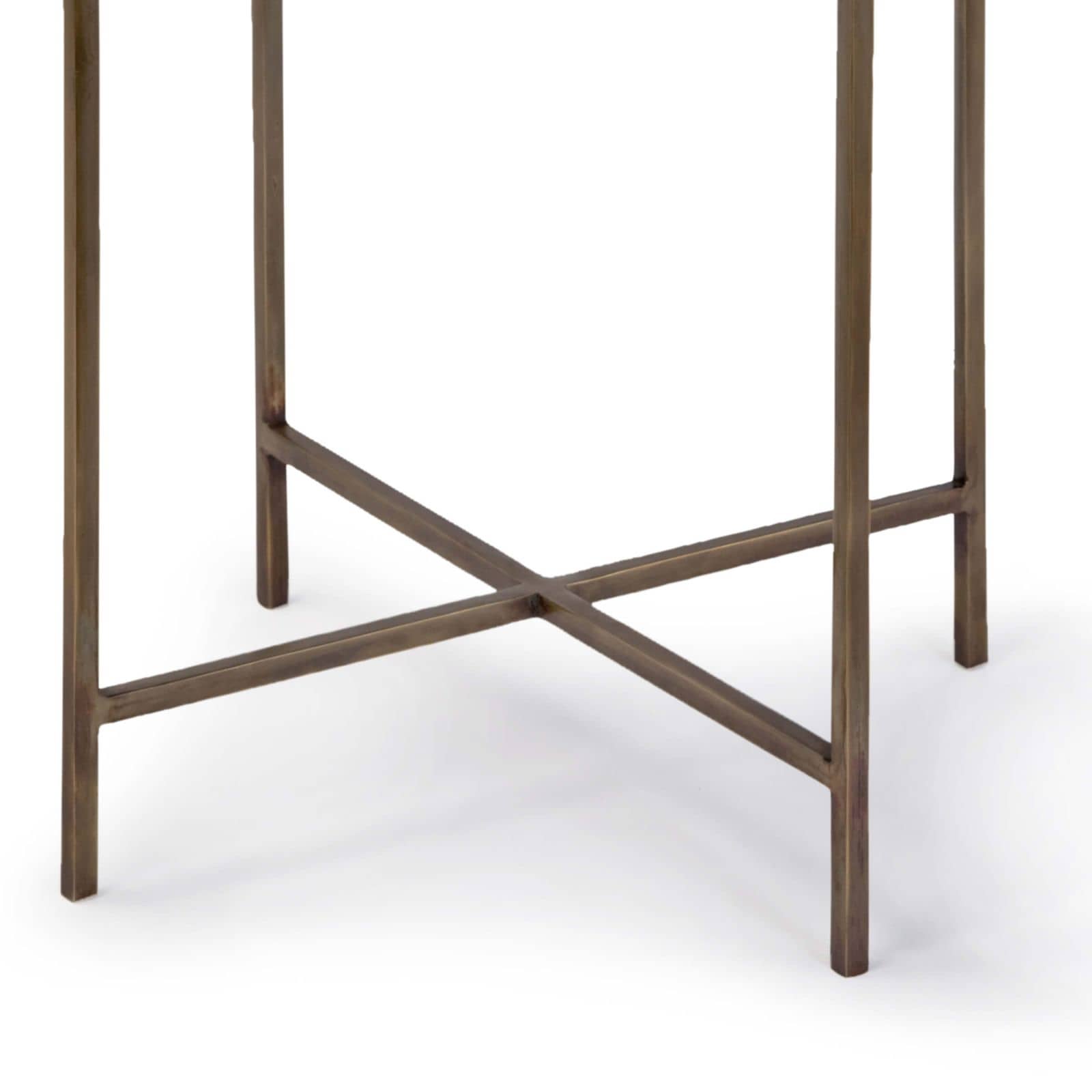 Bone Drum Table | Antique Brass