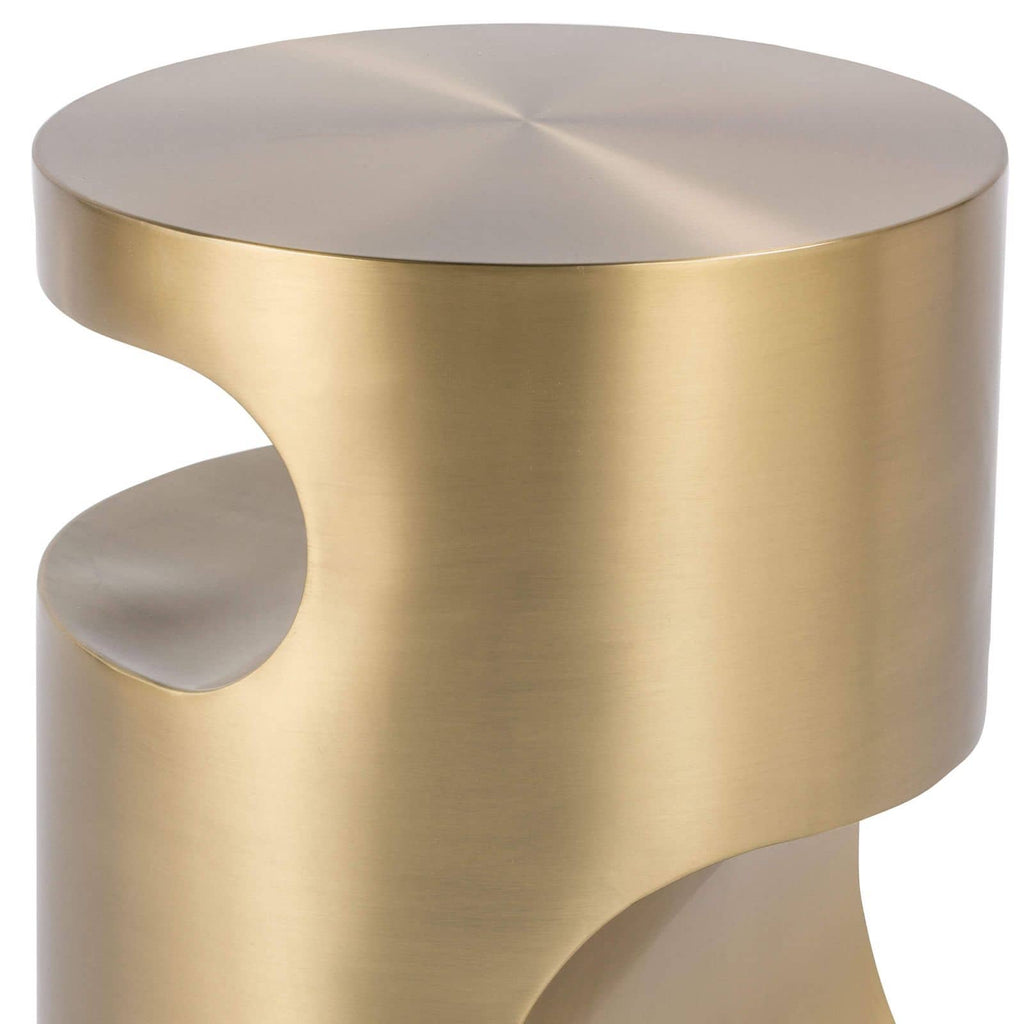 Nathan Side Table | Brass