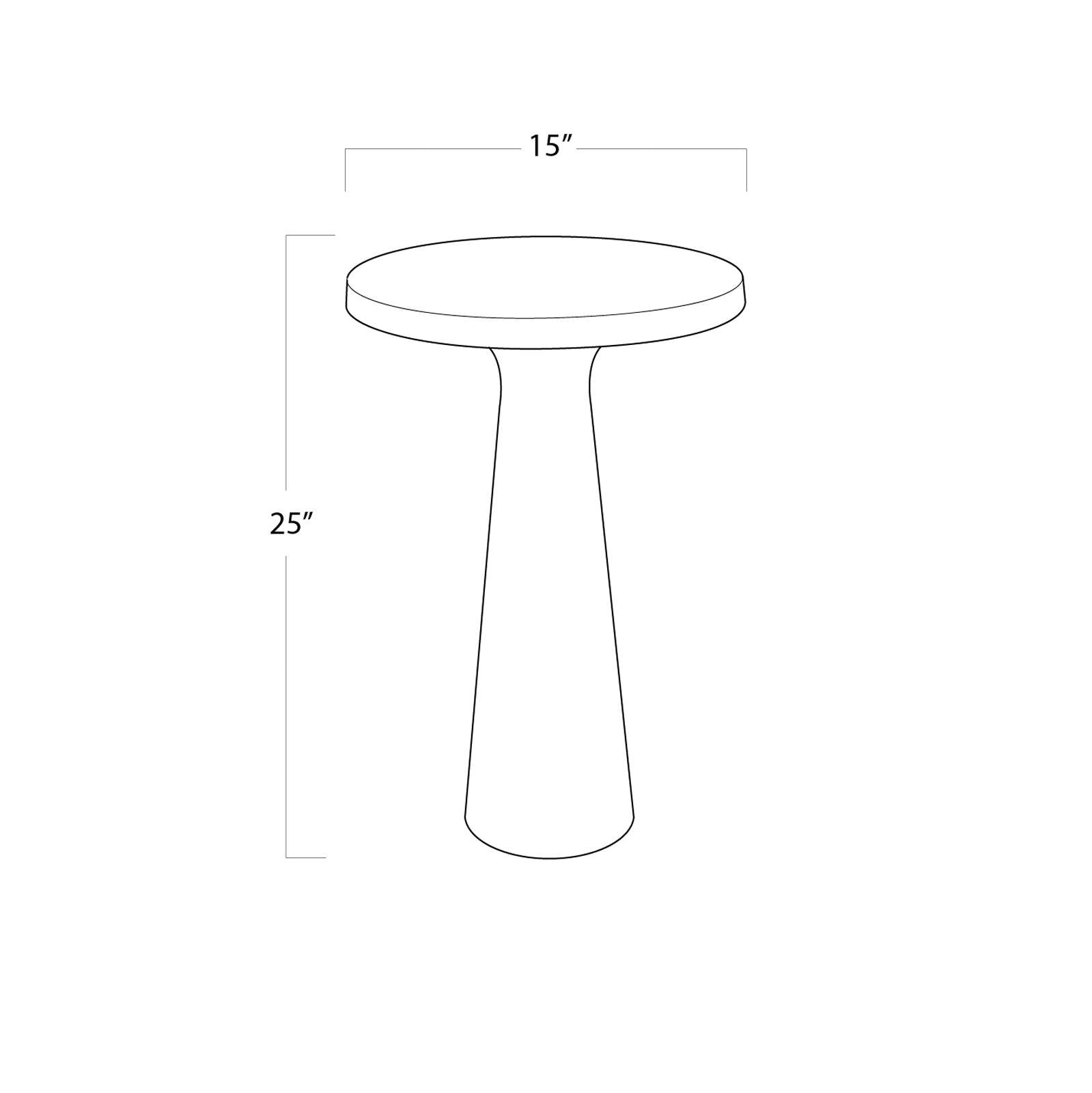 Ellis Table | Blackened Zinc