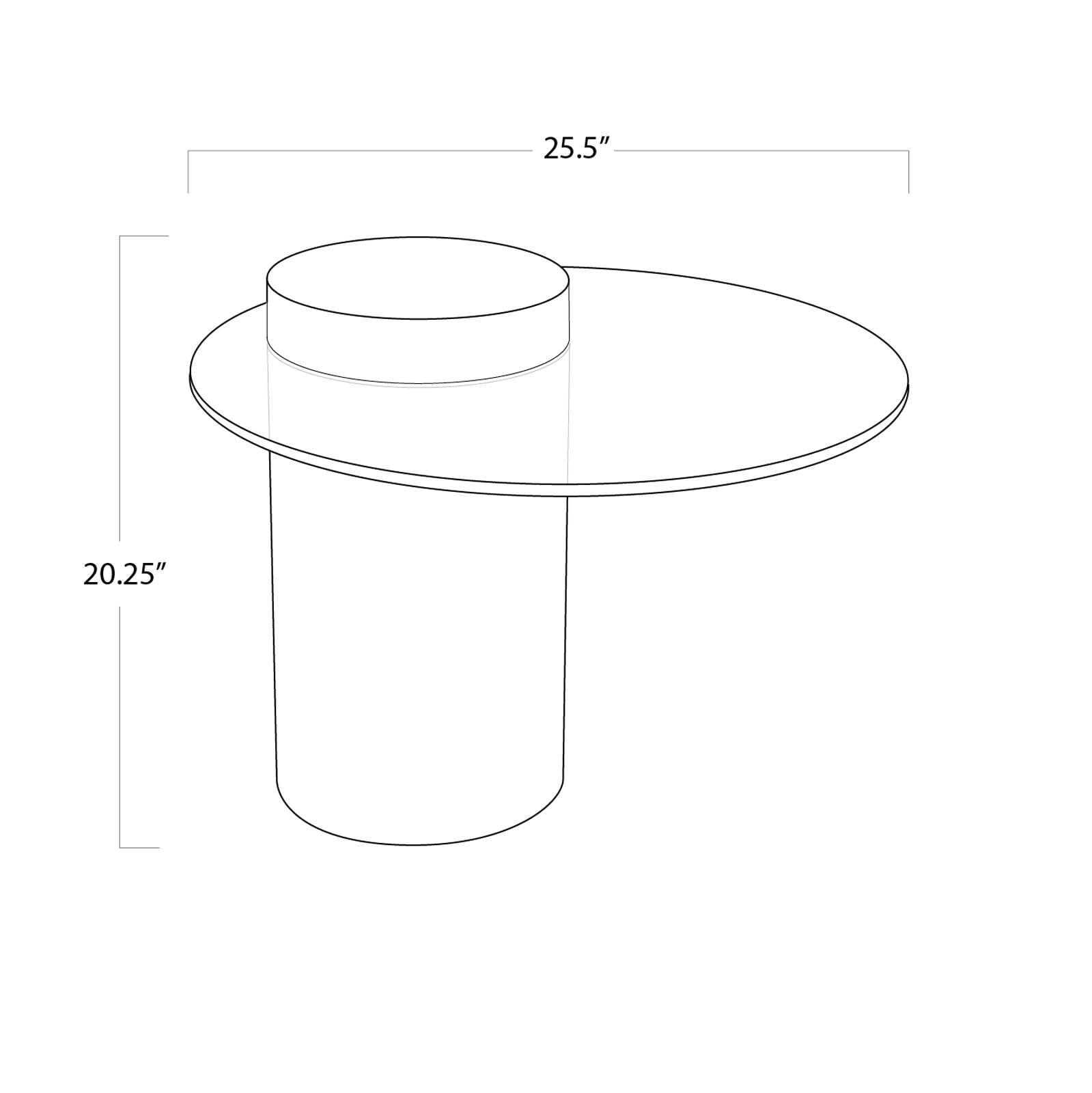 Odette Side Table | Black - 2 cartons