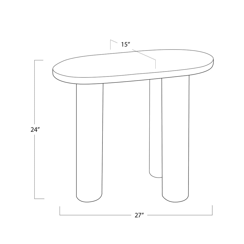 Gabrielle Marble End Table