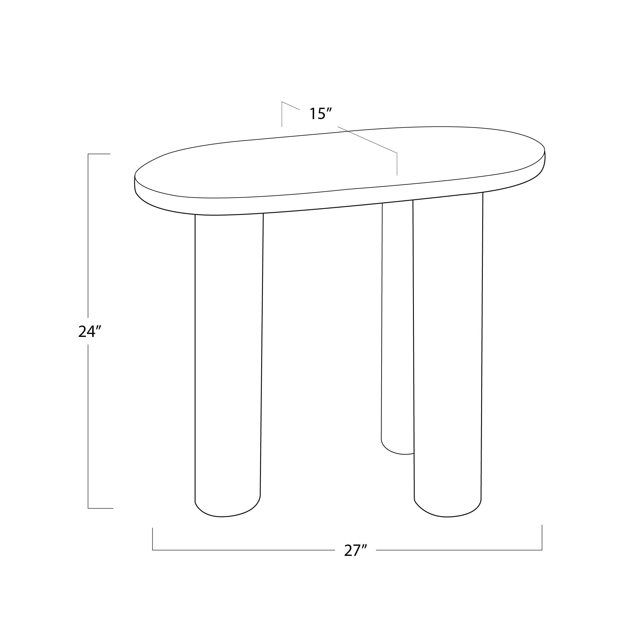 Gabrielle Marble End Table