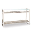 Andres Hair on Hide Console Large | Polished Nickel