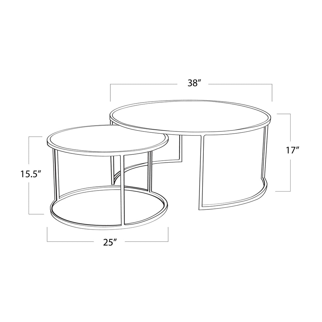 Anastasia Cocktail Table | Gold