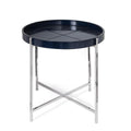 Derby Leather Tray Table | Blue