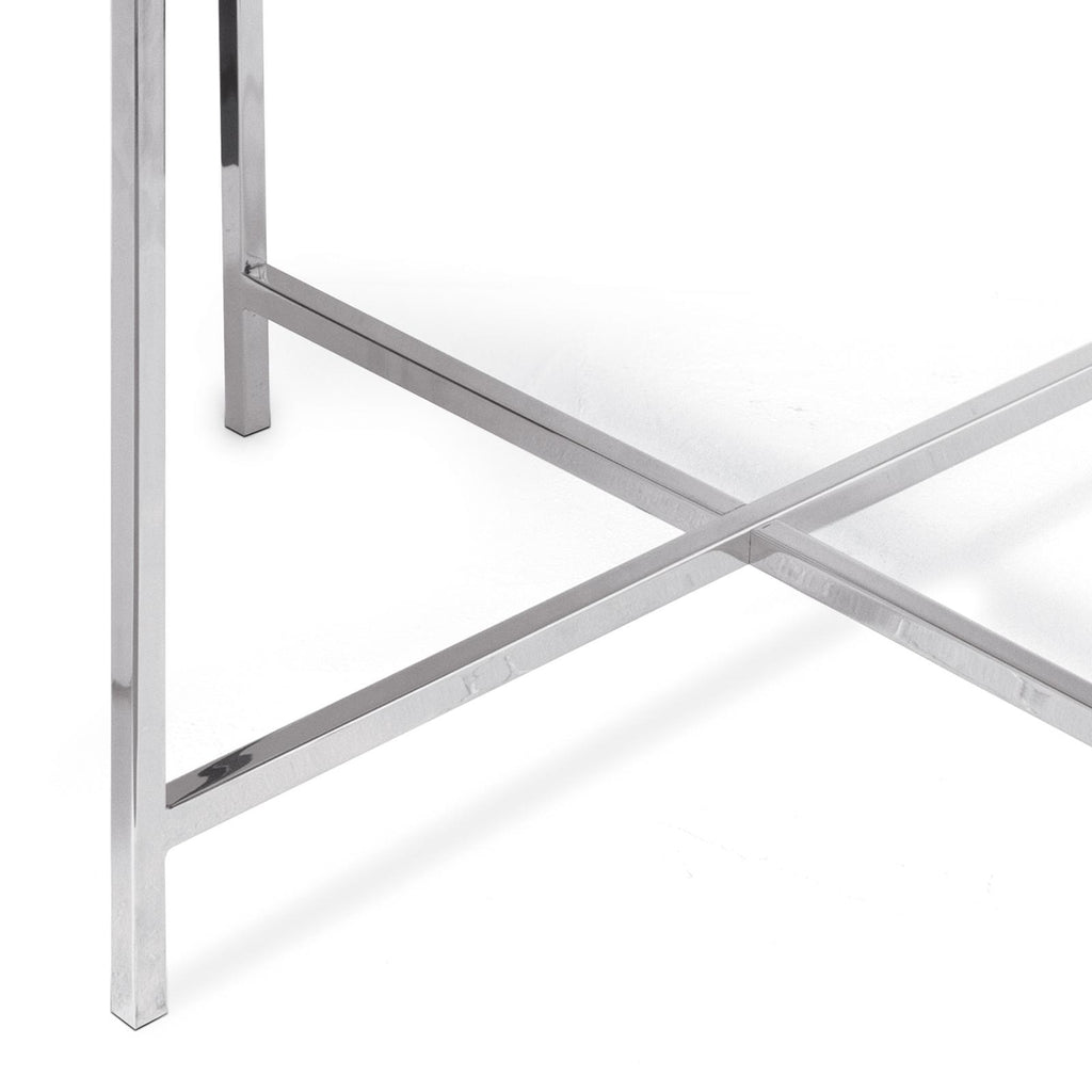 Derby Leather Tray Table | Blue