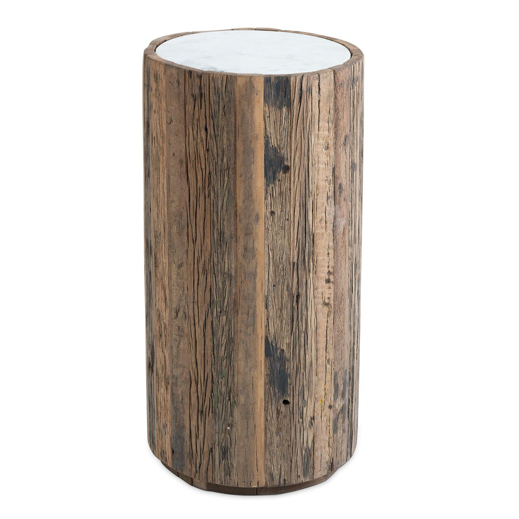 Eli Wood Side Table | Tall