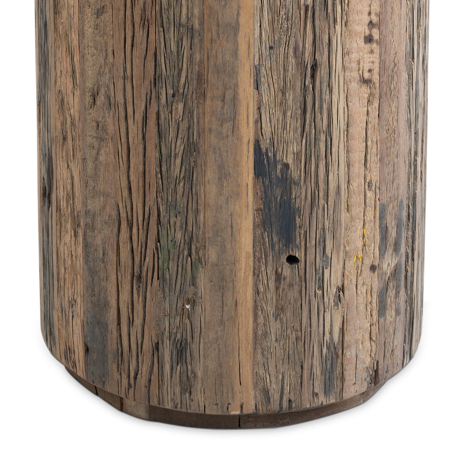 Eli Wood Side Table | Tall
