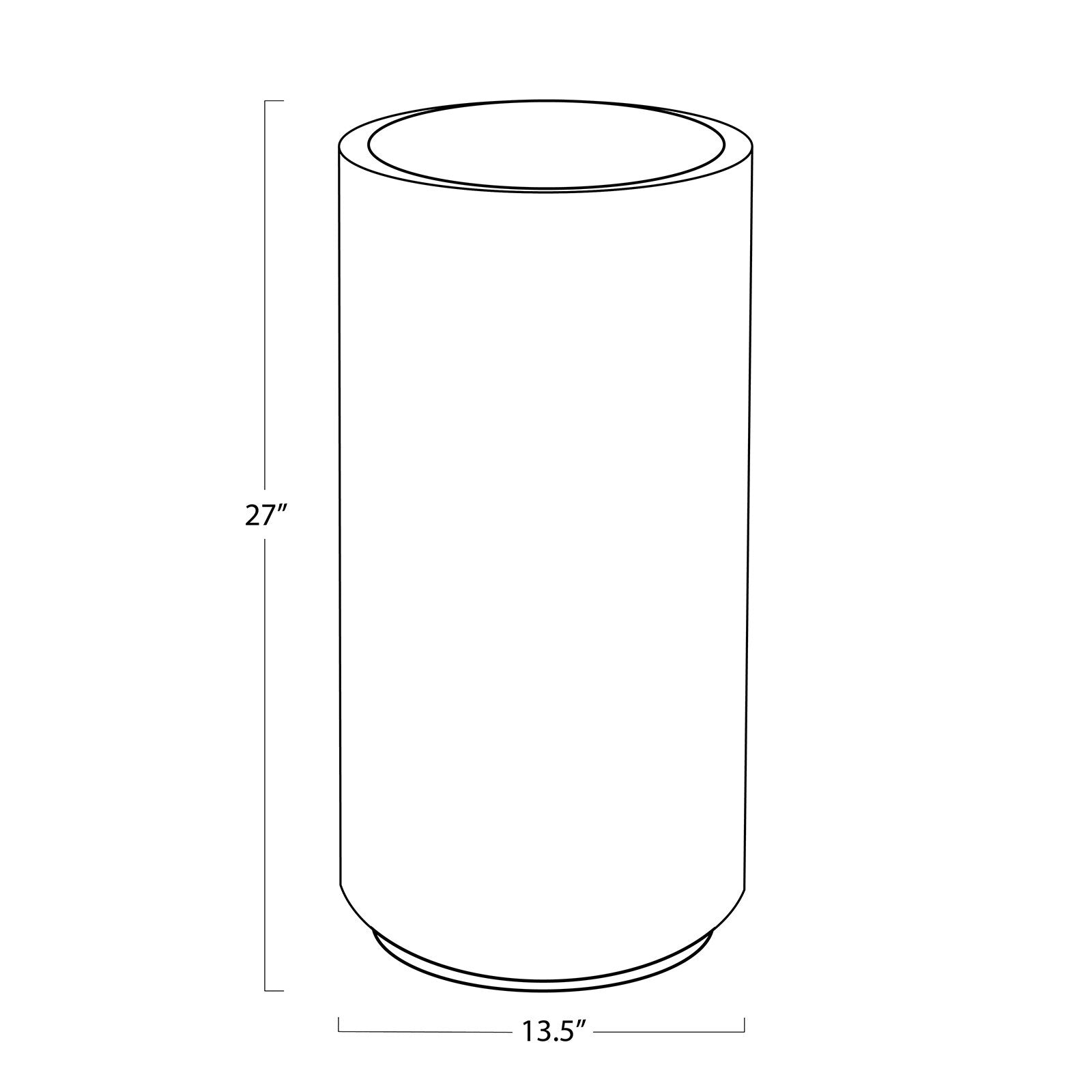 Eli Wood Side Table | Tall