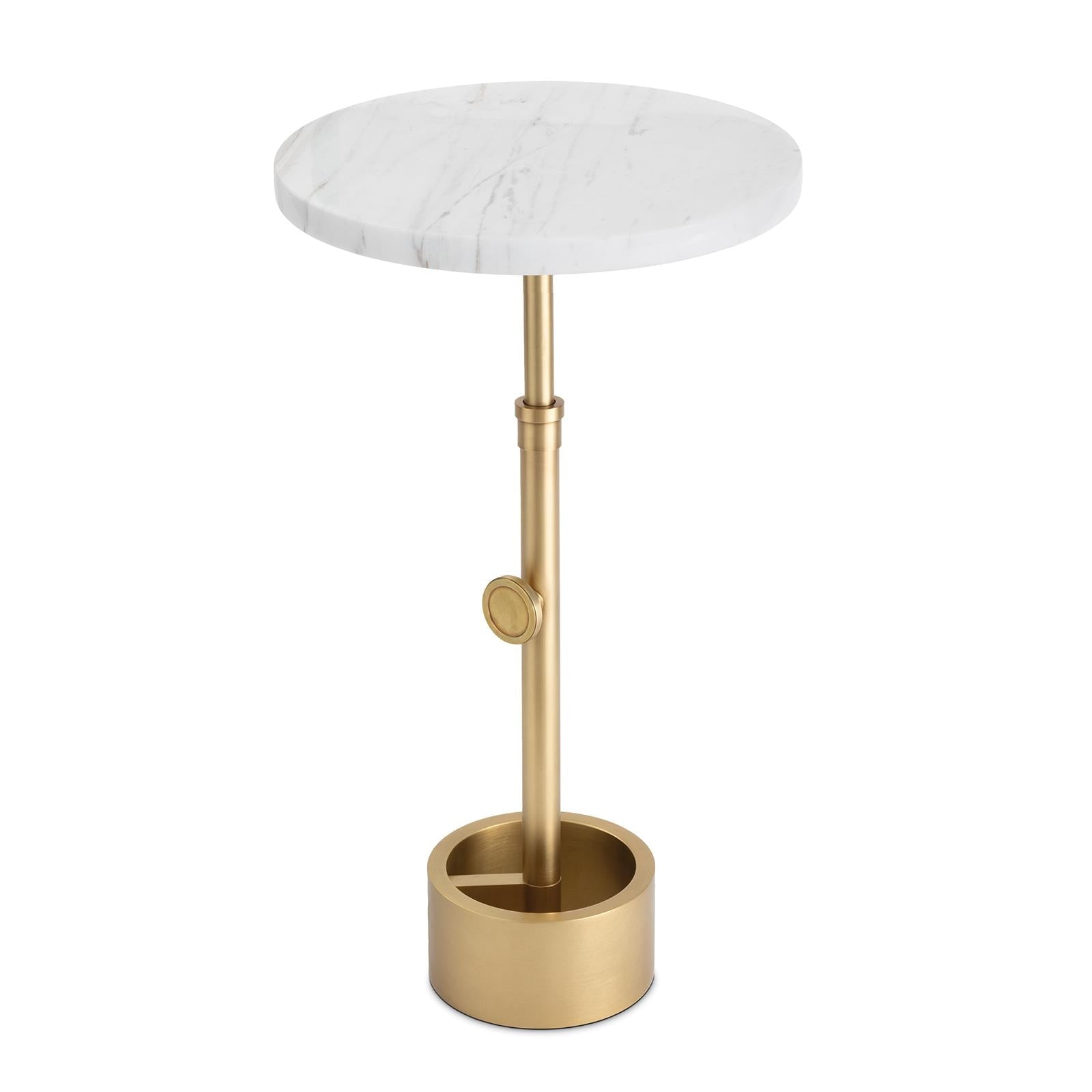 Myles Accent Table | Natural Brass