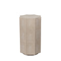 Marilyn Shagreen Side Table Small | Ivory Grey