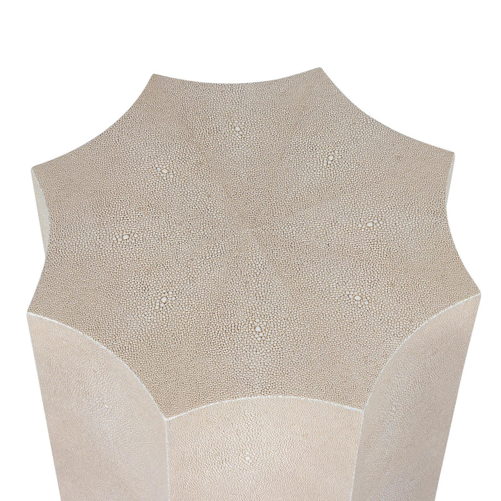 Marilyn Shagreen Side Table Small | Ivory Grey