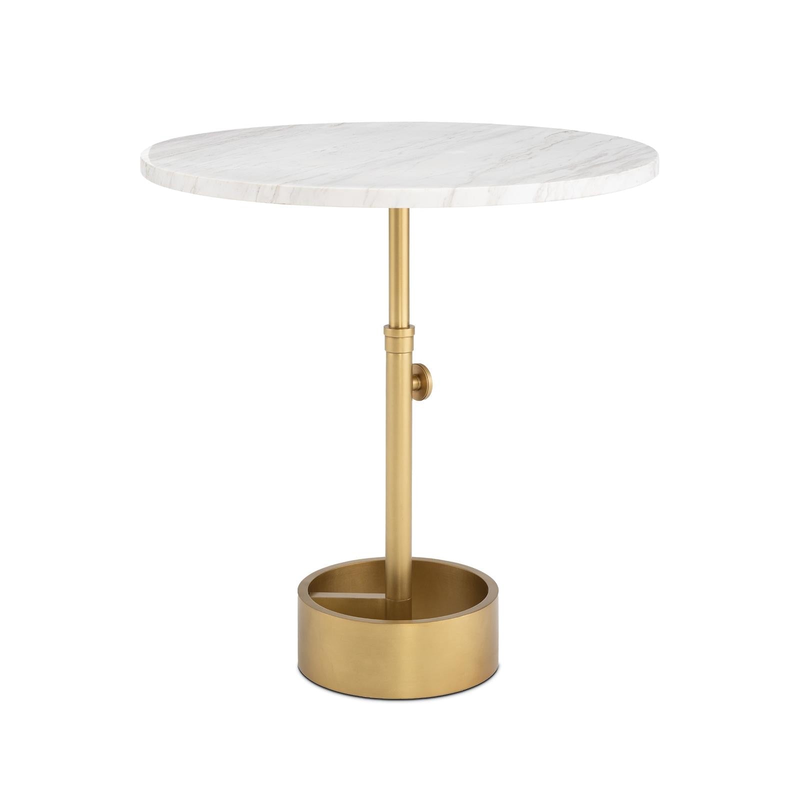 Myles Accent Table Large | Natural Brass