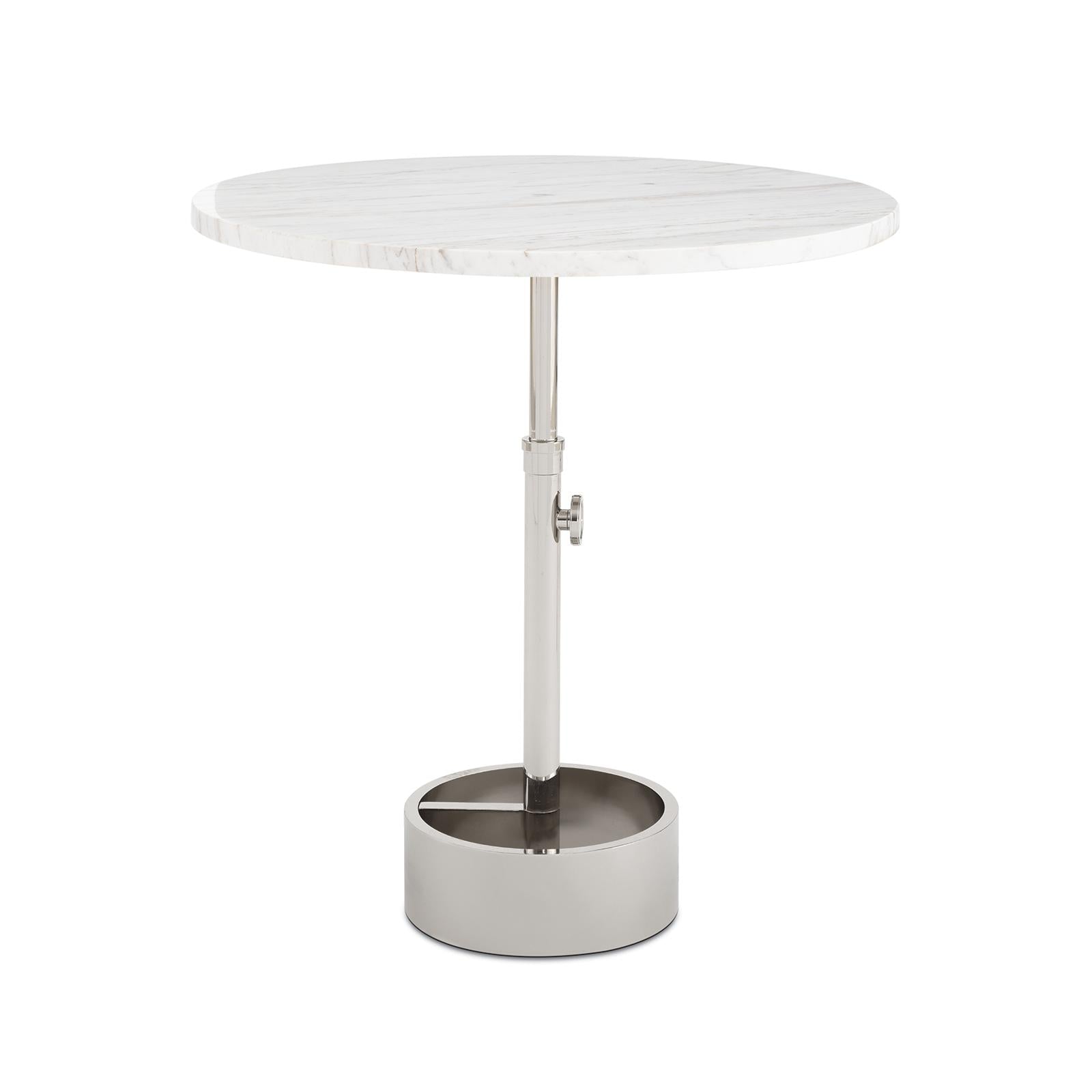 Myles Accent Table Large | Polished Nickel