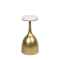 Logan Accent Table | Natural Brass
