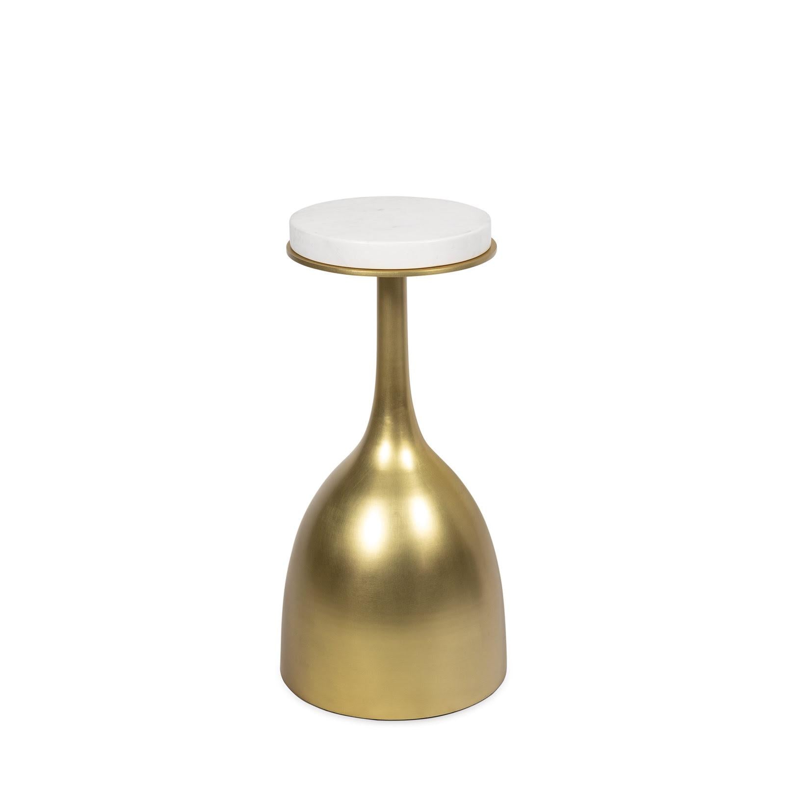 Logan Accent Table | Natural Brass