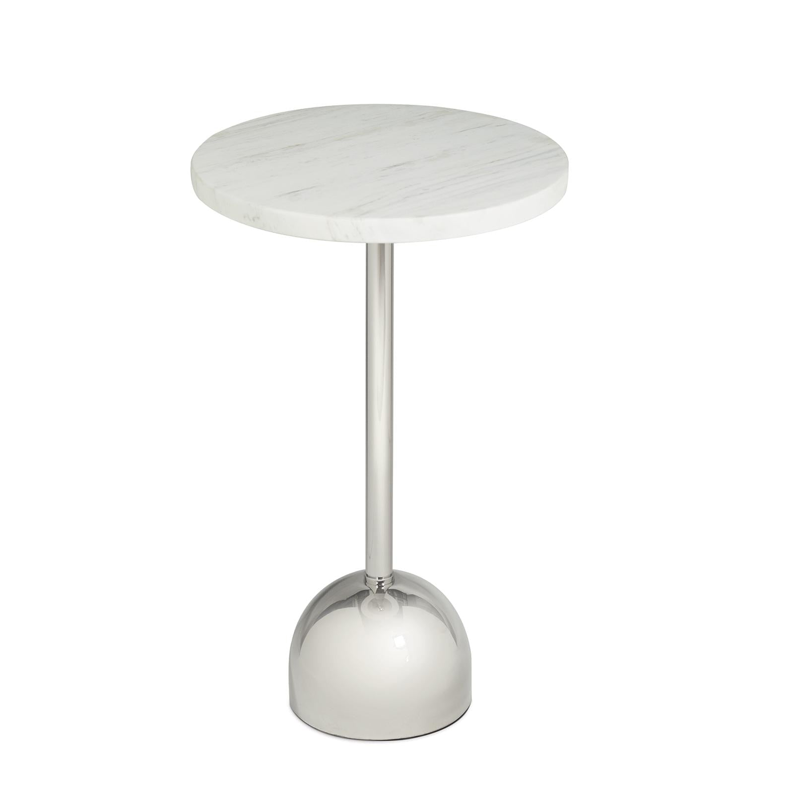 Arthur Accent Table | Polished Nickel