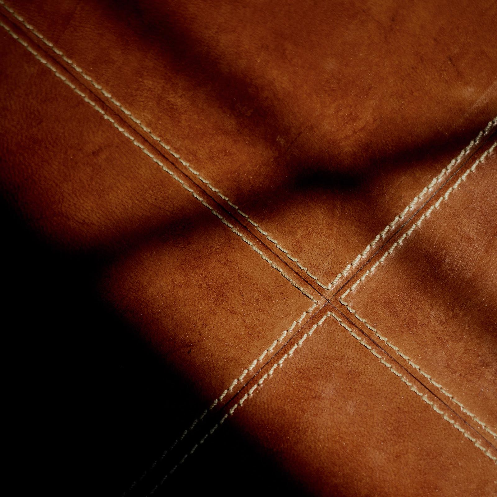 Gabe Leather Accent Table | Cognac