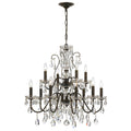 Butler 29'' Swarovski Spectra Crystal English Bronze Chandelier
