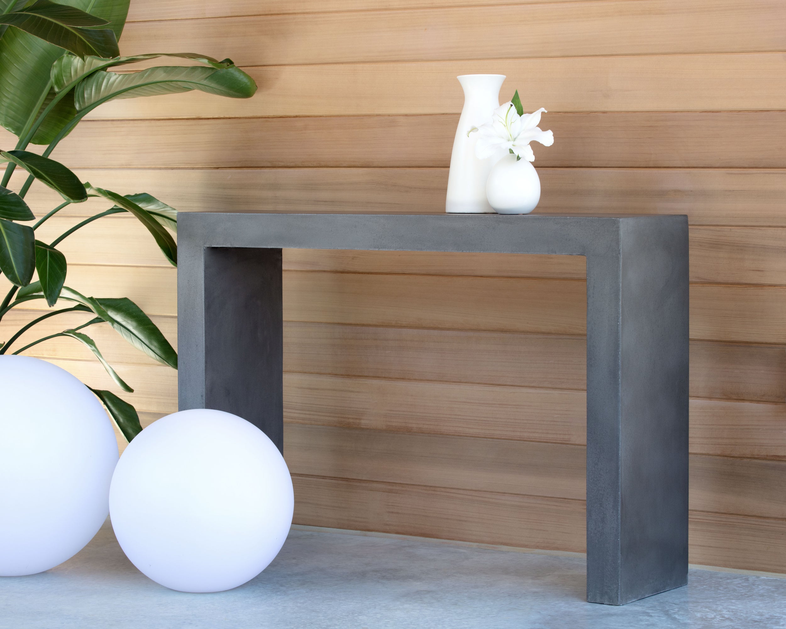 Axle Console Table - Grey