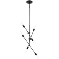 Axis Six Light Medium Chandelier Midnight Black