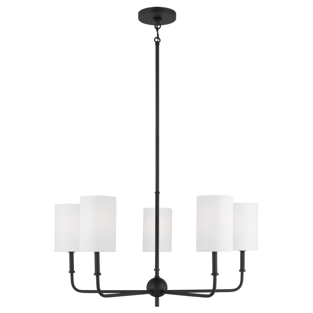 Foxdale 5-Light Chandelier | Midnight Black