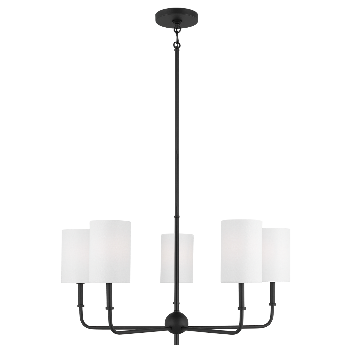 Foxdale 5-Light Chandelier | Midnight Black
