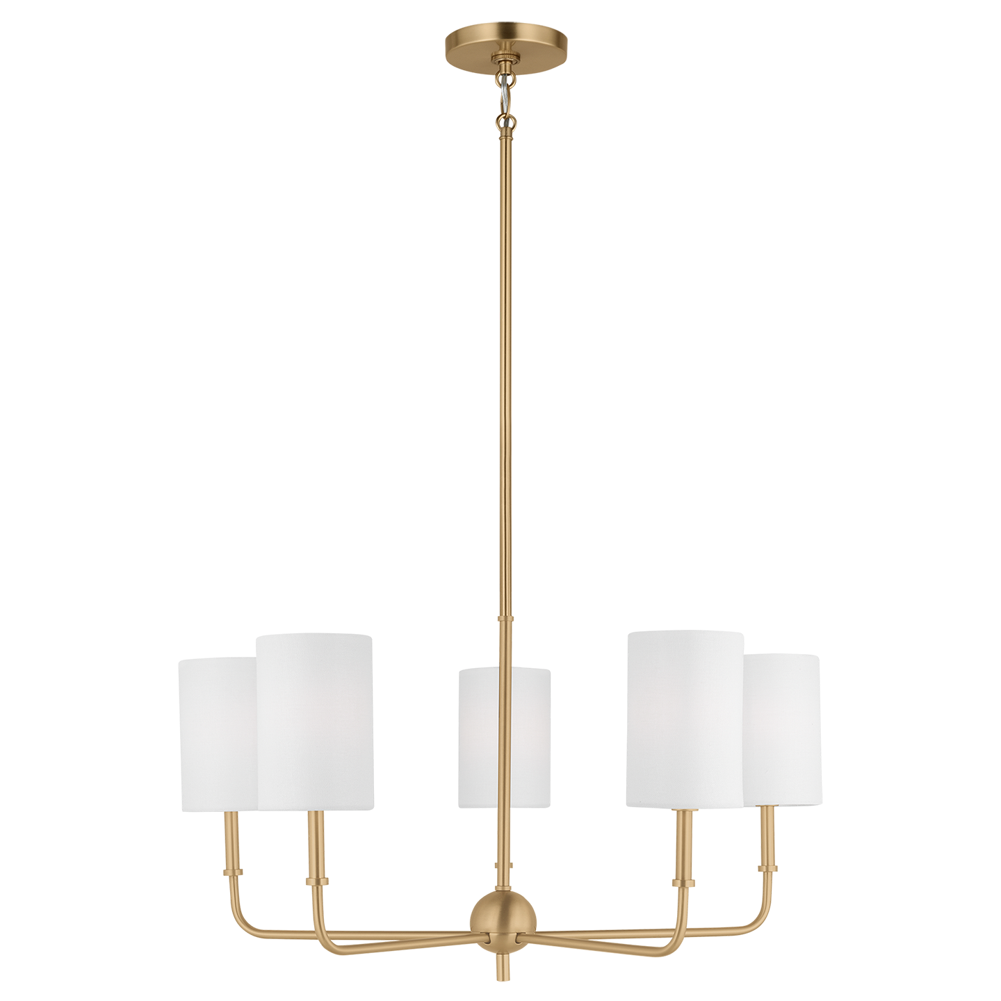 Foxdale 5-Light Chandelier | Satin Brass