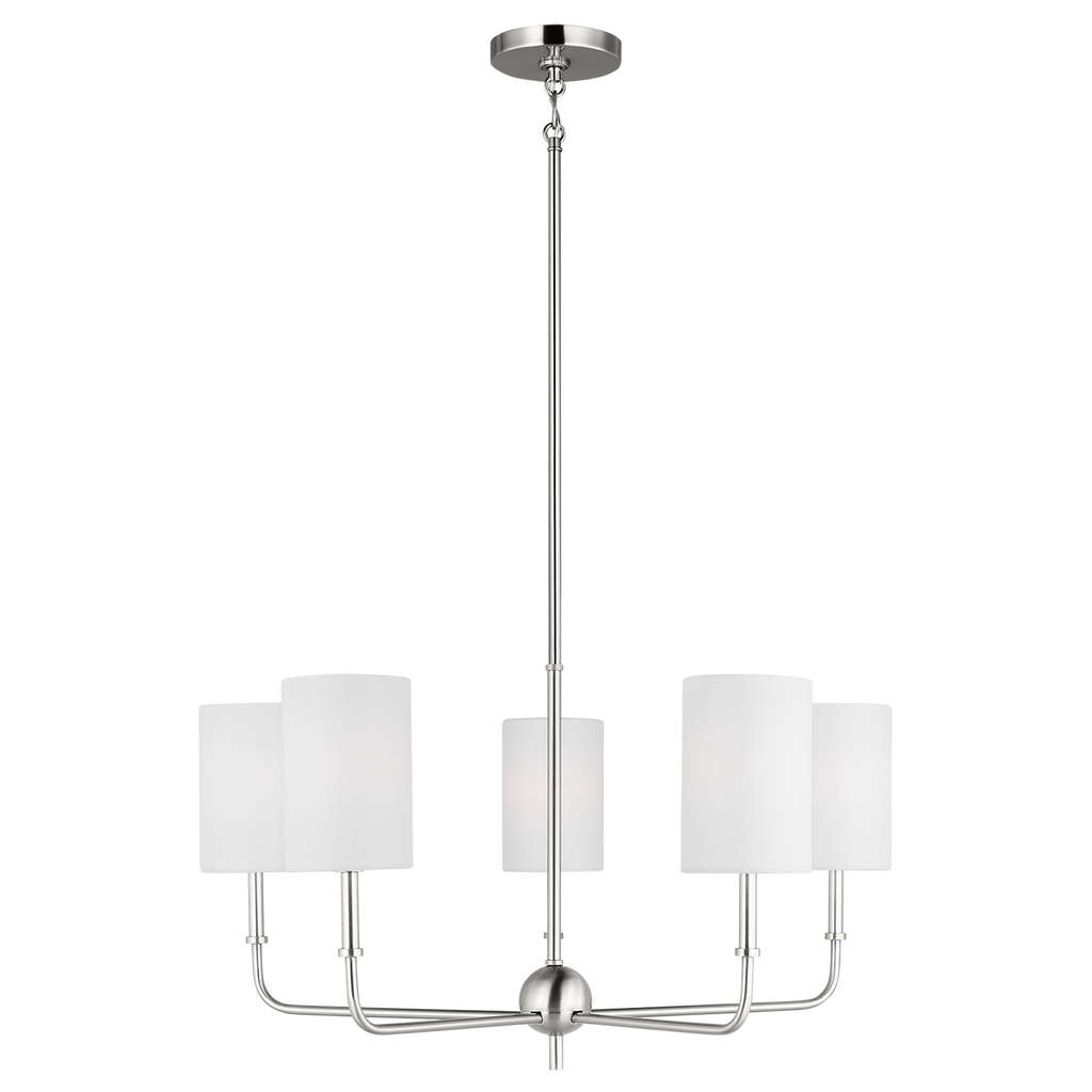 Foxdale 5-Light Chandelier | Brushed Nickel