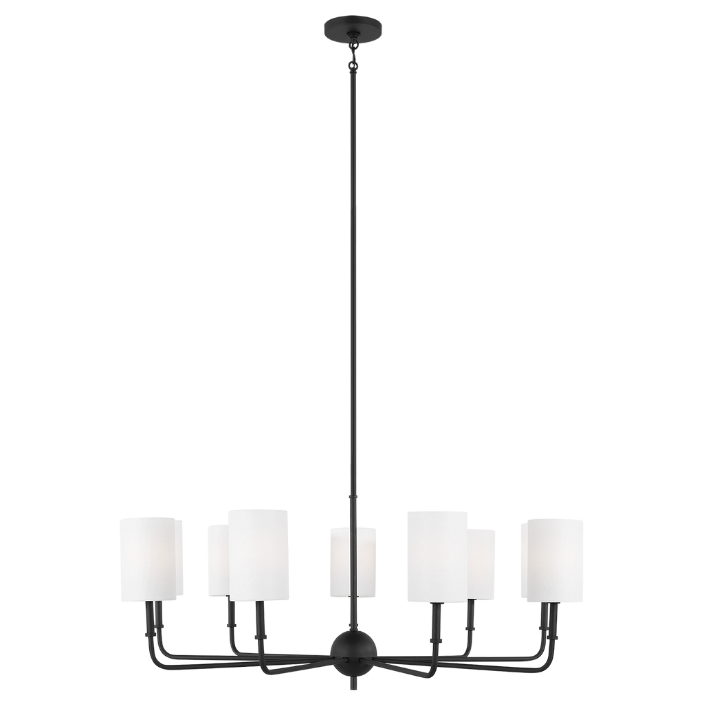 Foxdale 9-Light Chandelier | Midnight Black