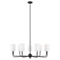 Foxdale 9-Light Chandelier | Midnight Black