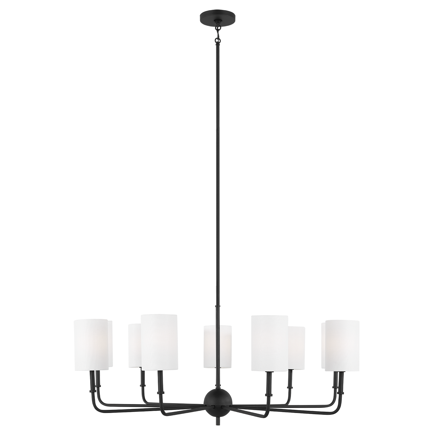 Foxdale 9-Light Chandelier | Midnight Black