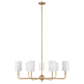 Foxdale 9-Light Chandelier | Satin Brass