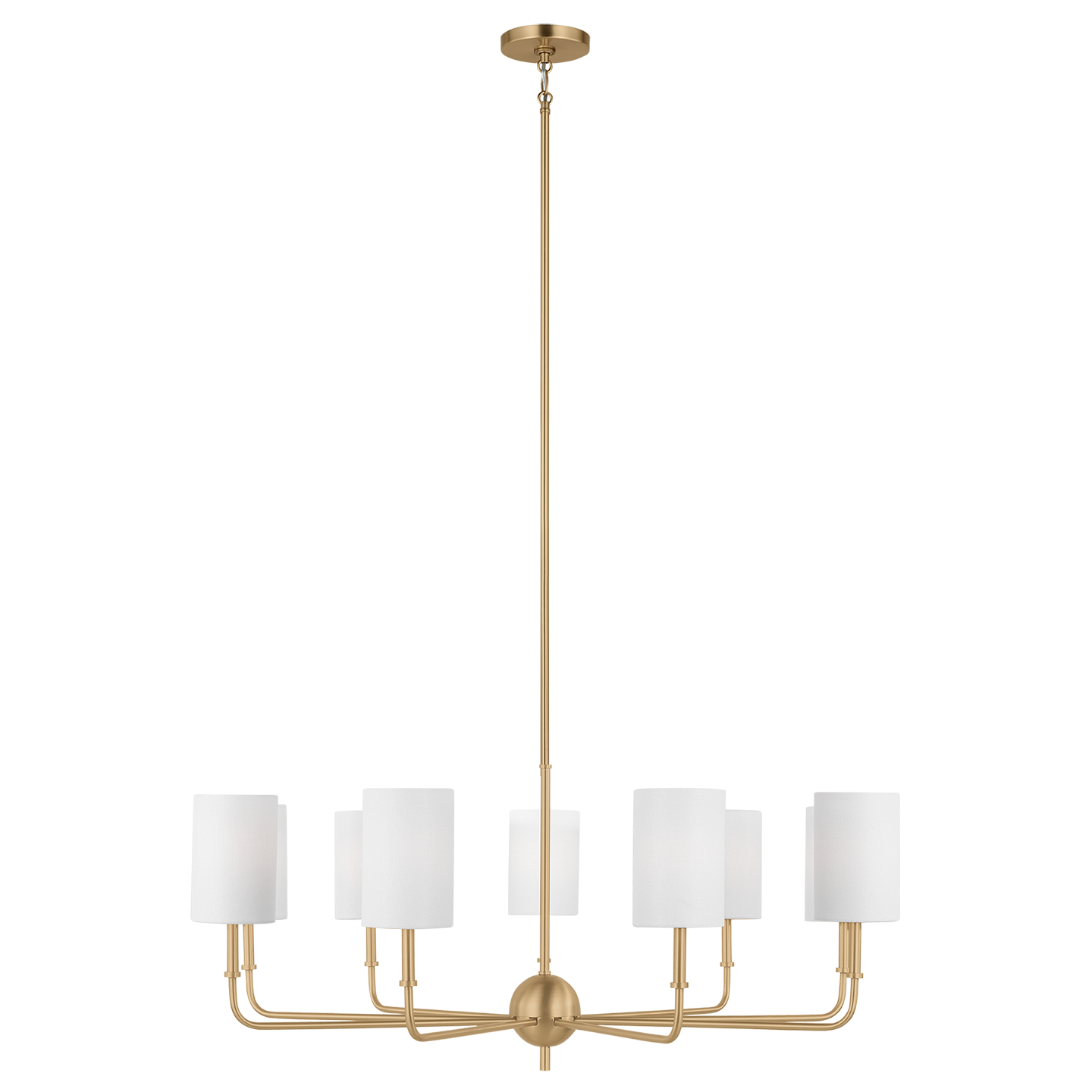 Foxdale 9-Light Chandelier | Satin Brass