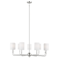 Foxdale 9-Light Chandelier | Brushed Nickel Bulbs Included
