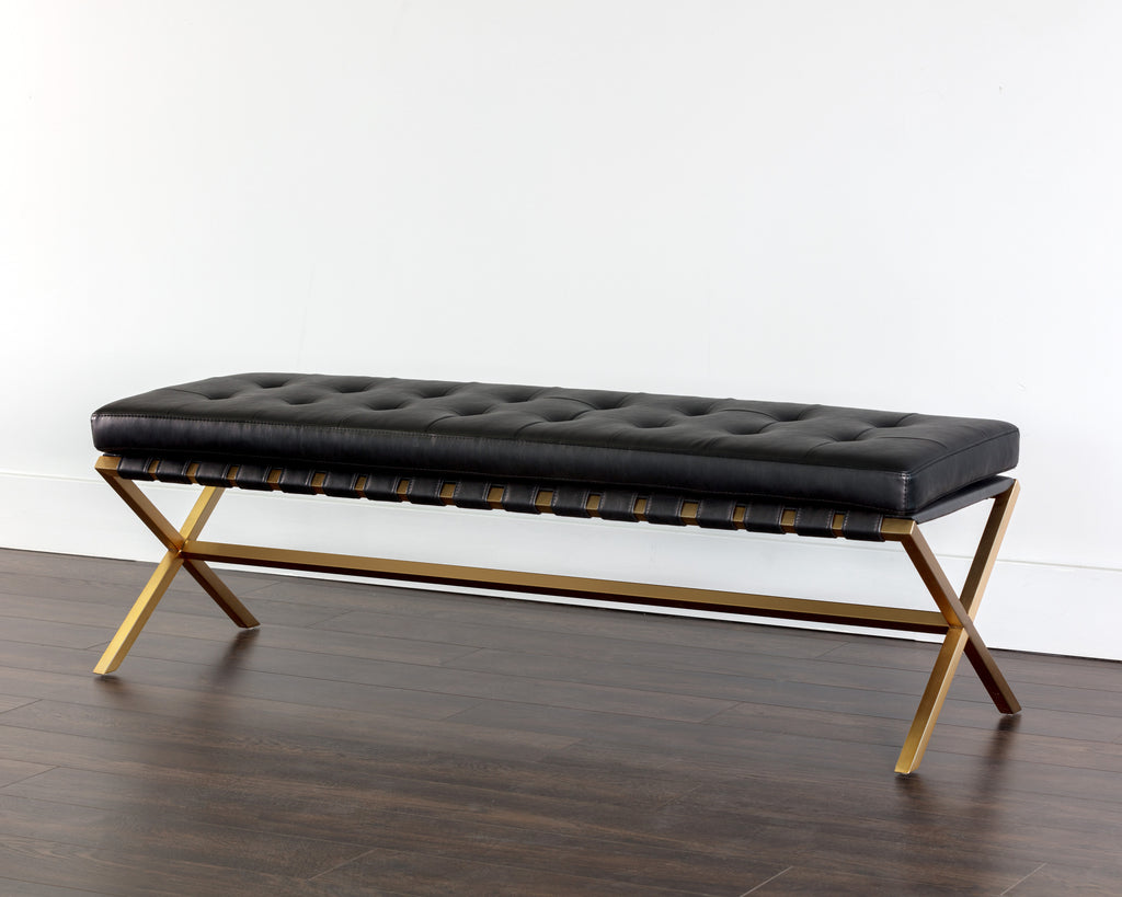 Kenji Bench - Gold - Bravo Black