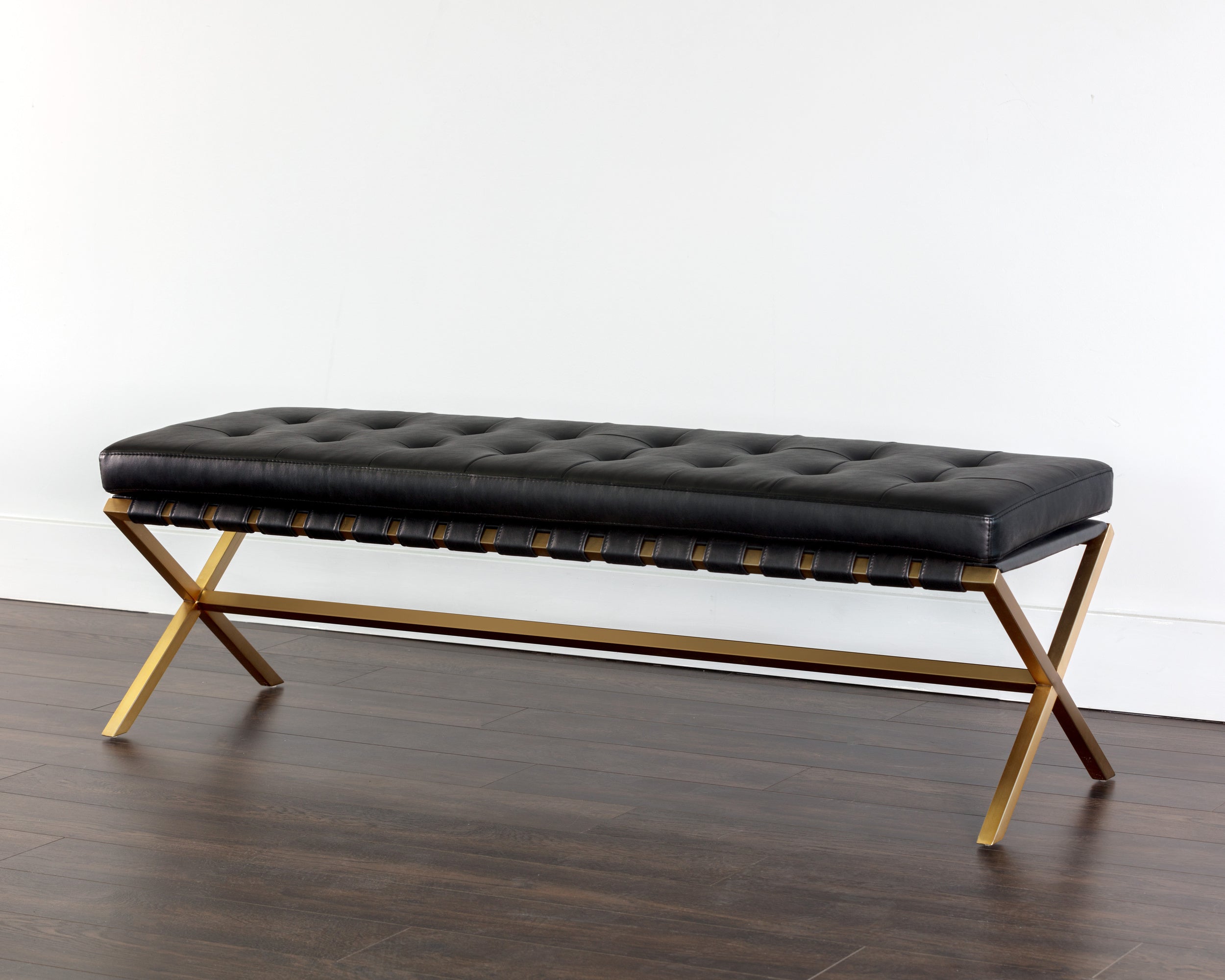 Kenji Bench - Gold - Bravo Black