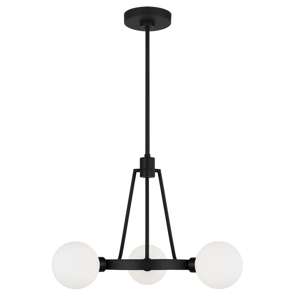 Clybourn Three Light Chandelier Midnight Black