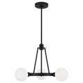 Clybourn Three Light Chandelier Midnight Black