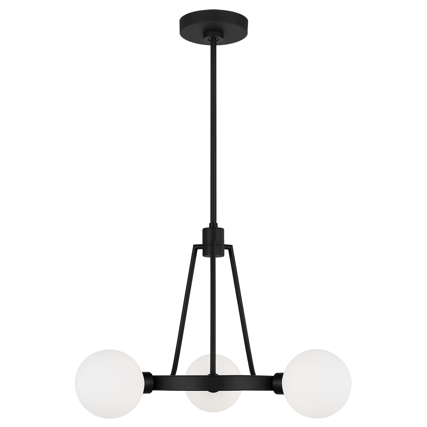 Clybourn Three Light Chandelier Midnight Black