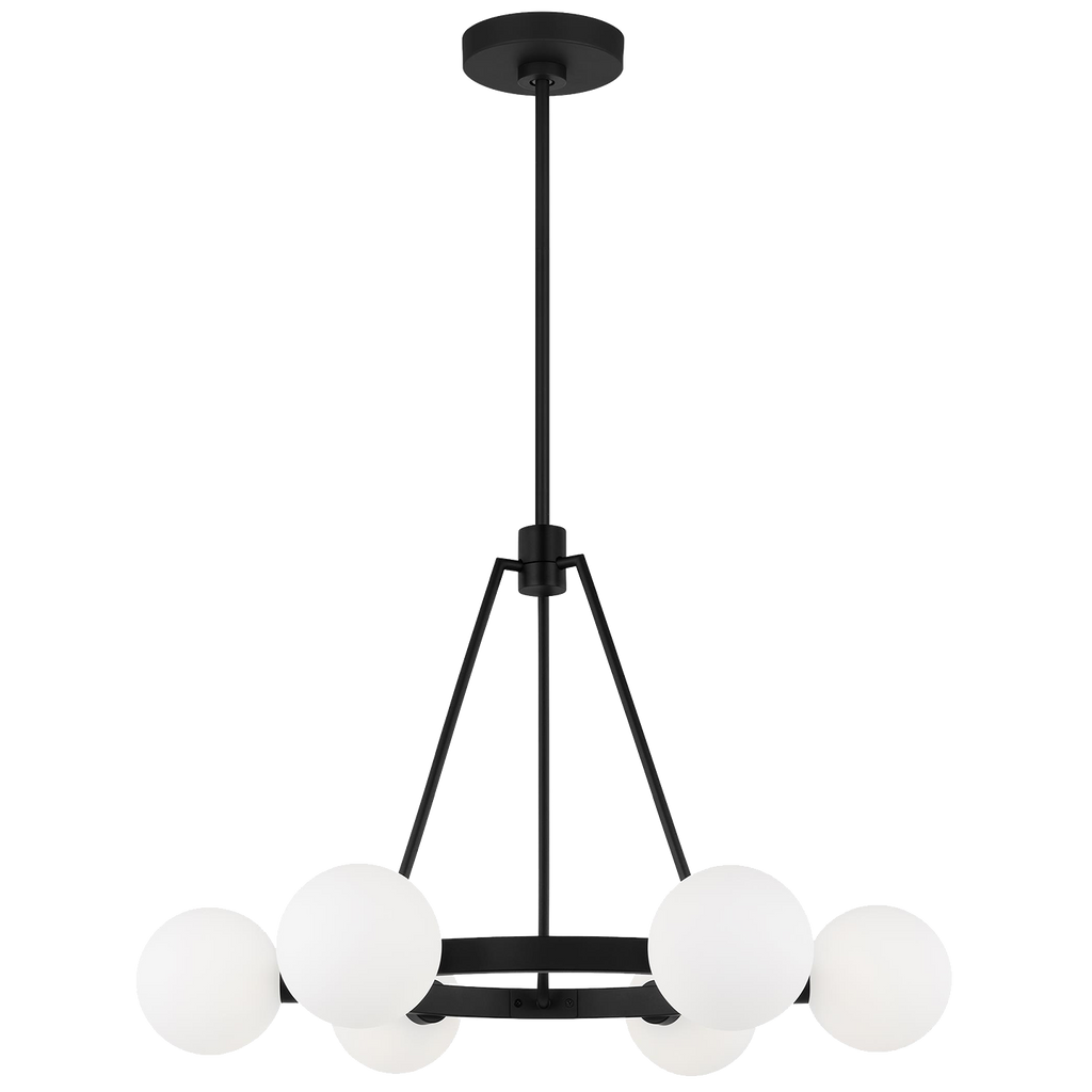 Clybourn Six Light Chandelier Midnight Black