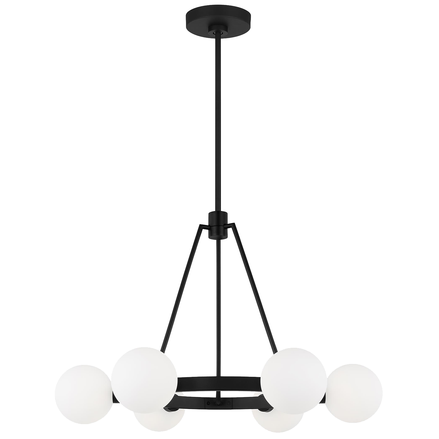 Clybourn Six Light Chandelier Midnight Black