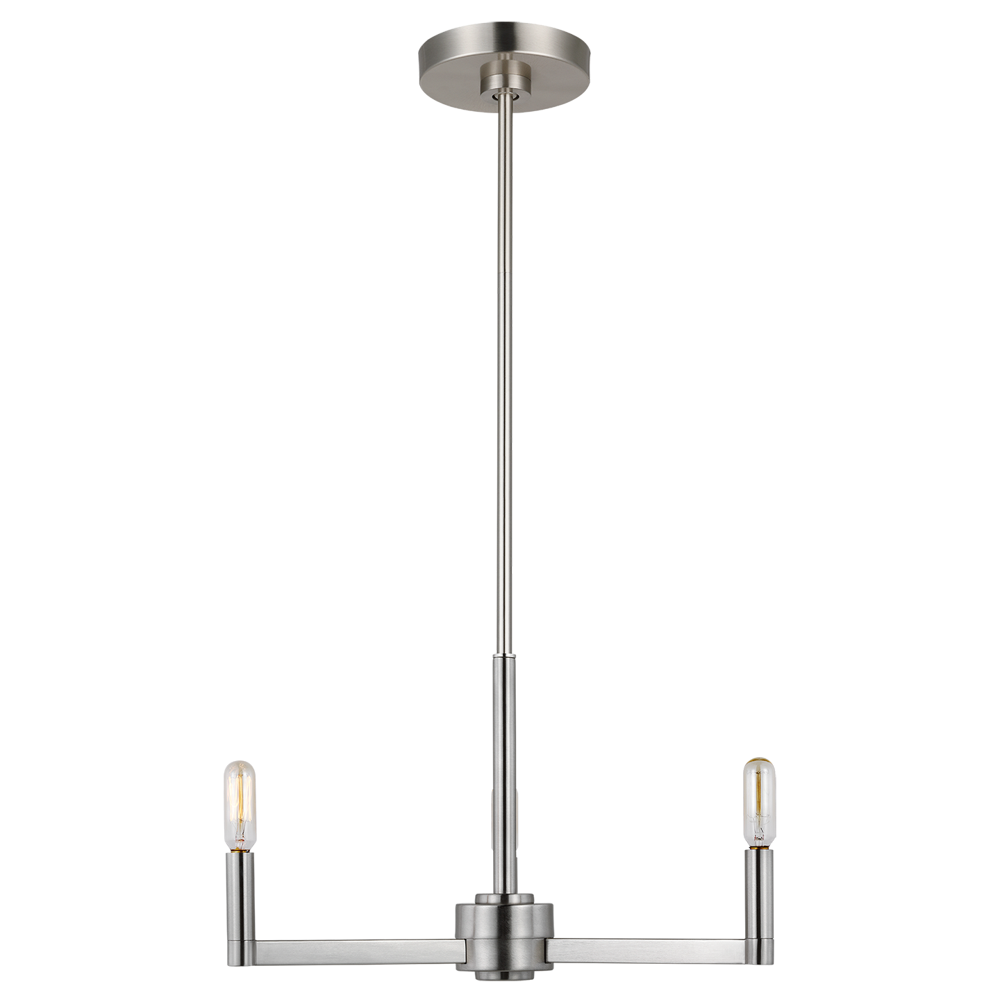 Fullton 3-Light Chandelier | Brushed Nickel | No Shade Bulb(s) Not Included