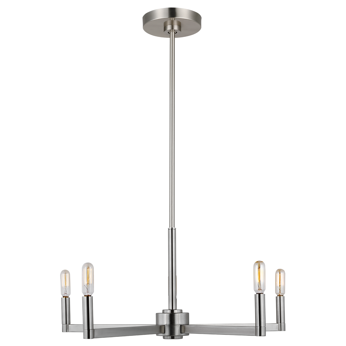 Fullton 5-Light Chandelier | Brushed Nickel | No Shade Bulb(s) Not Included