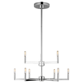 Fullton 9-Light Chandelier | Chrome | No Shade Bulb(s) Not Included